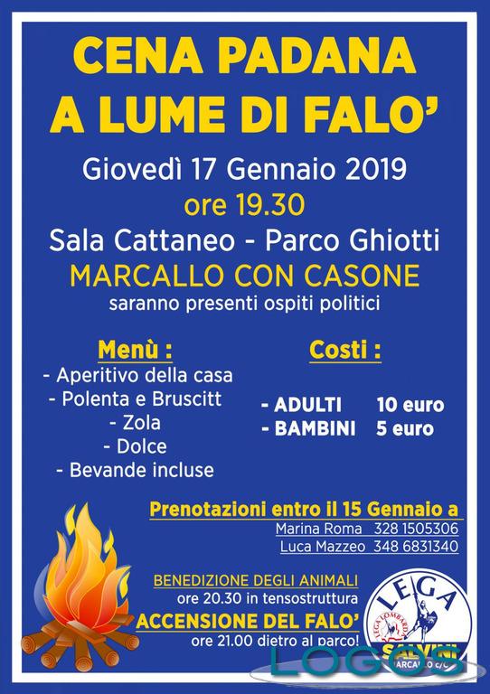 Marcallo - Cena Padana a lume di falò 2019, il programma