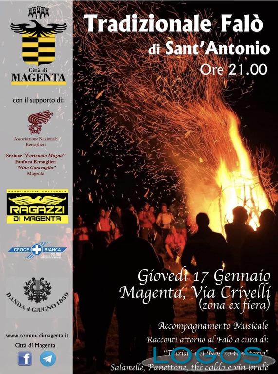 Magenta - Il volantino del Falò di Sant'Antonio 2019