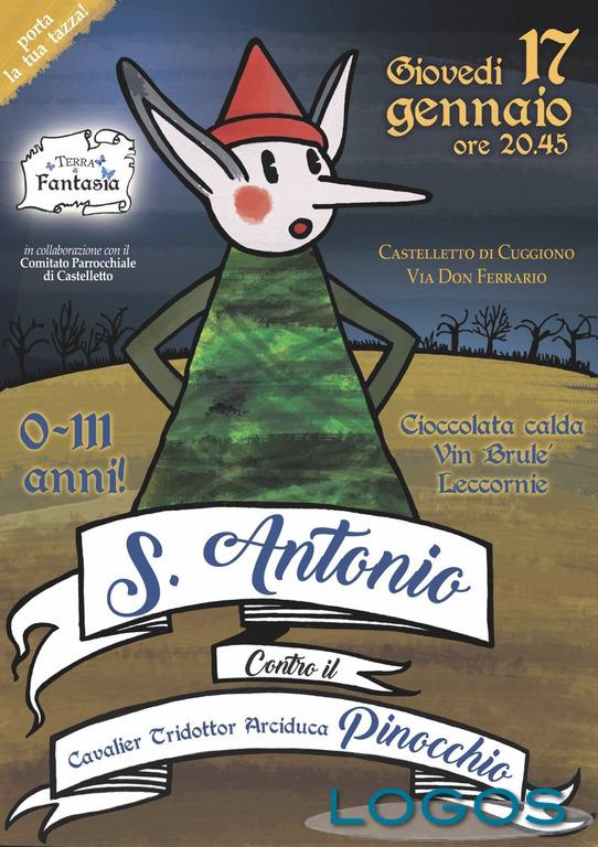 Cuggiono - Sant'Antonio contro Pinocchio, falò 2019, la locandina