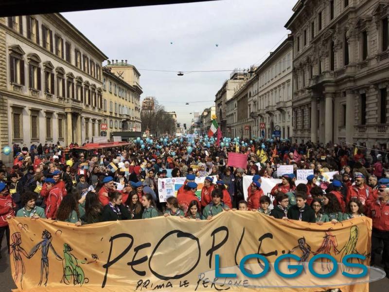 Milano - People 2 marzo, un momento della manifestazione
