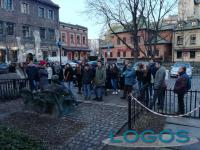 Scuola - Un momento del 'viaggio della memoria'.1