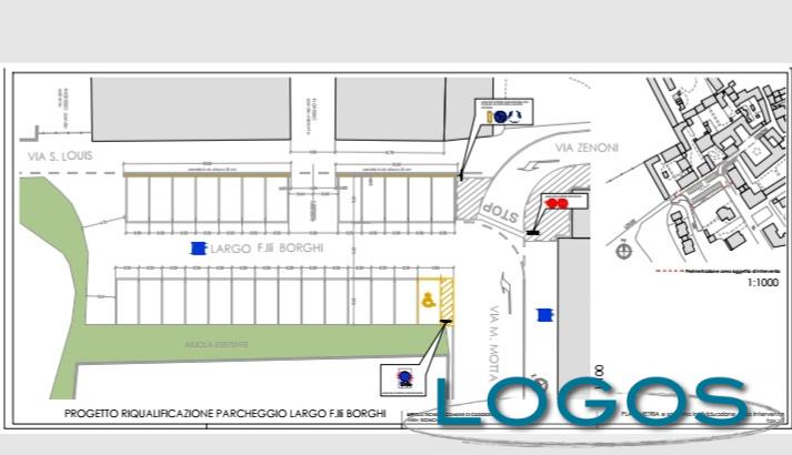 Cuggiono - Progetto per aumento parcheggi in largo Borghi