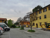 Cuggiono - Largo F.lli Borghi, con gli alberi, prima dei lavori