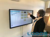 Castano - La postazione touch al Museo Emeroteca delle Acque 