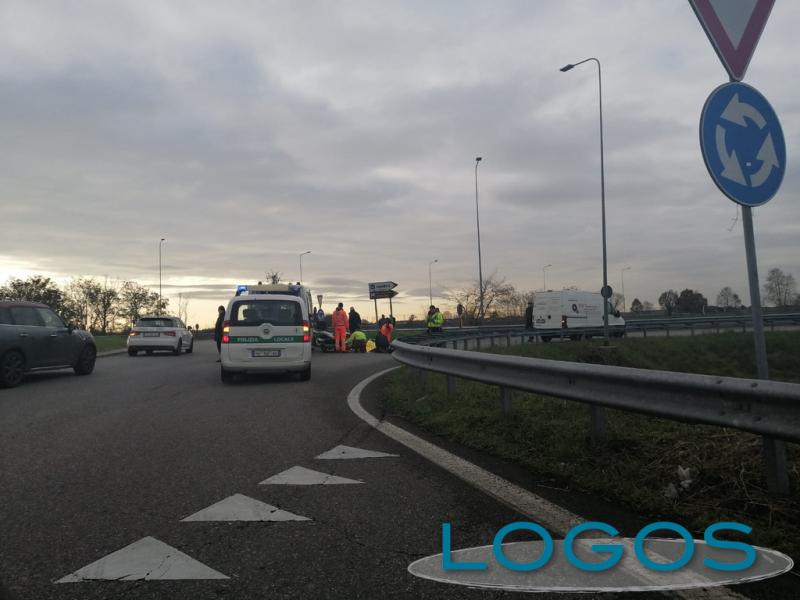 Cuggiono / Mesero - Incidente in rotatoria, 3 dicembre 2019