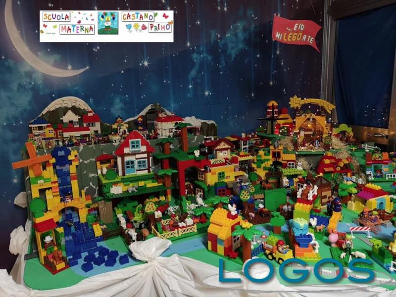 Castano - Il presepe, tutto realizzato con i Lego, della scuola Materna di via Giolitti 