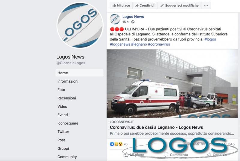 Logos - La notizia dei casi di coronavirus a Legnano