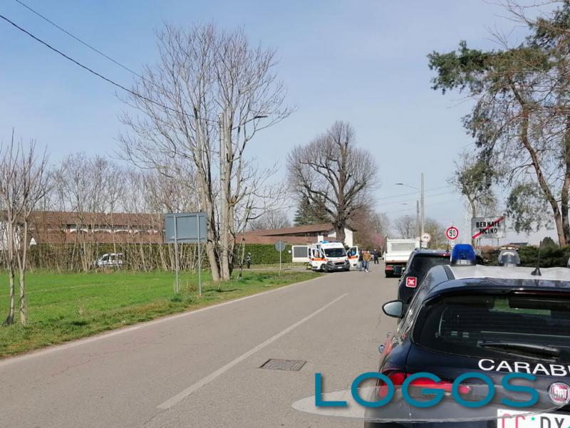 Bernate Ticino - Incidente con investimento alla Cascina Samuele