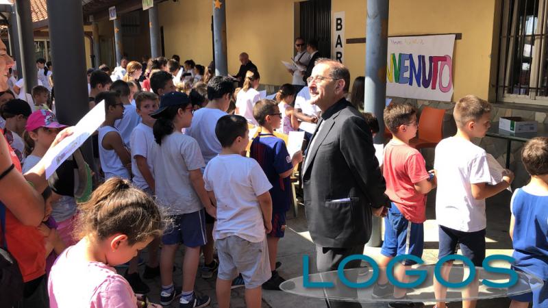 Mesero - L'Arcivescovo Mario Delpini in Oratorio