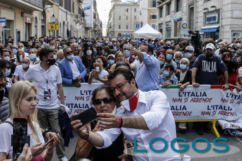 Roma - Manifestazione centrodestra 2 giugno 2020 Roma - Manifestazione centrodestra 2 giugno 2020
