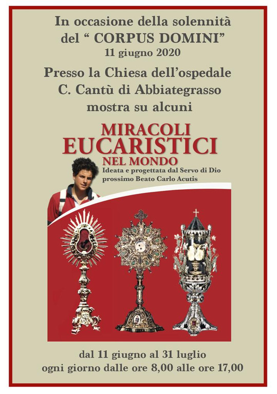 Abbiategrasso - Mostra sui miracoli eucaristici in Ospedale.