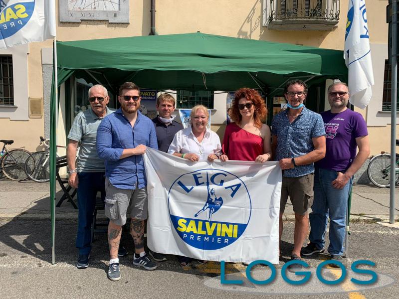 Cuggiono - Gazebo della Lega con Maria Teresa Perletti