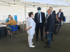 Territorio - L'assessore Gallera durante la visita a Malpensa per i test Covid 