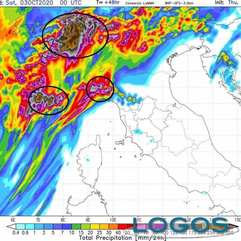 Meteo - Previsione del 2 ottobre 2020