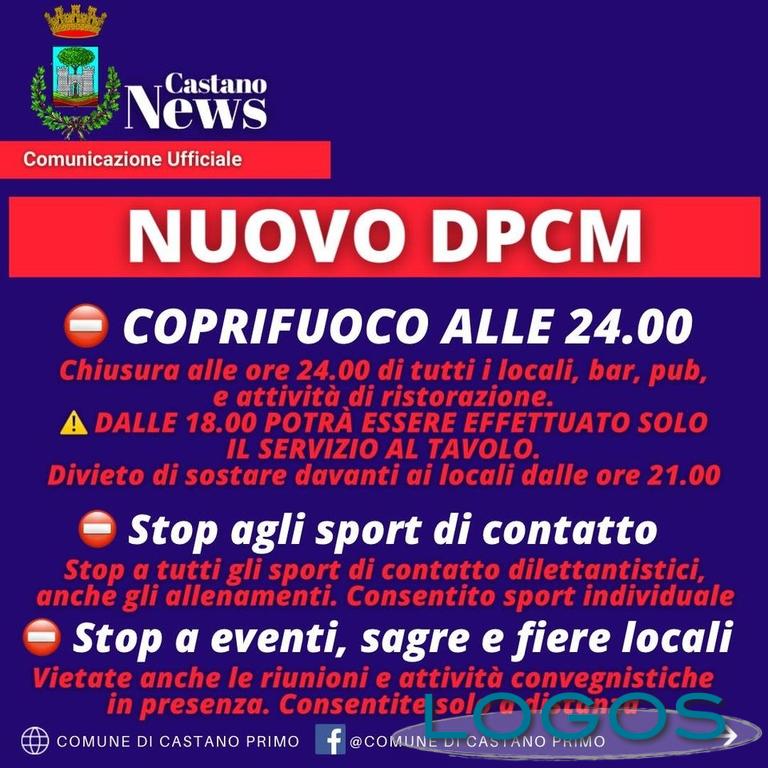 Castano - Il messaggio comparso su Facebook Castano - Il messaggio comparso su Facebook