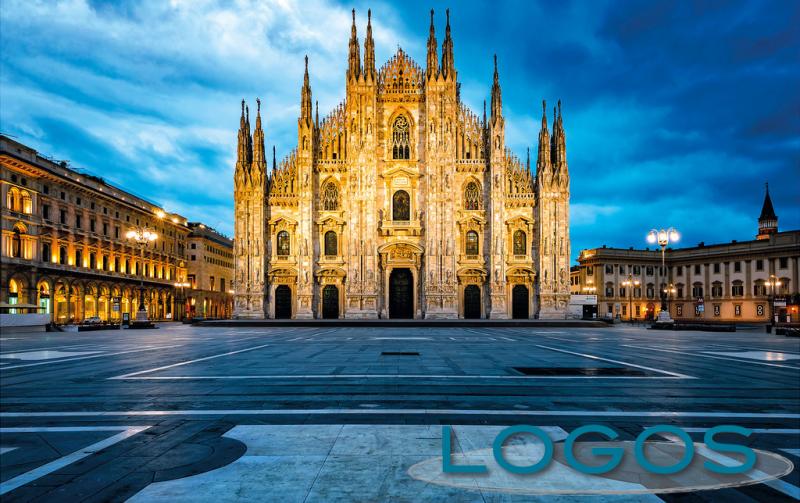 Milano - Il Duomo una sera di lockdown (foto di Franco Gualdoni)
