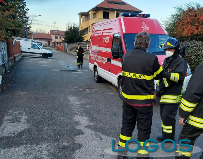 Castano Primo - Vigili del Fuoco in via Lazio