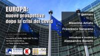 Cultura - Europa oltre la crisi, incontro dell'11 gennaio 2021