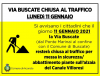 Arconate - Via Buscate chiusa al traffico 