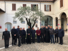 Bernate Ticino - Emilio Tizzoni con l'Arcivescovo e i preti del decanato