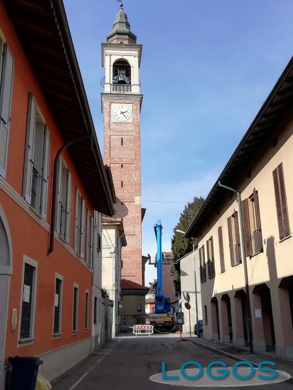 Cuggiono - Interventi al tetto della Basilica, 15 febbraio 2021