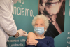 Milano - Liliana Segre durante la vaccinazione 