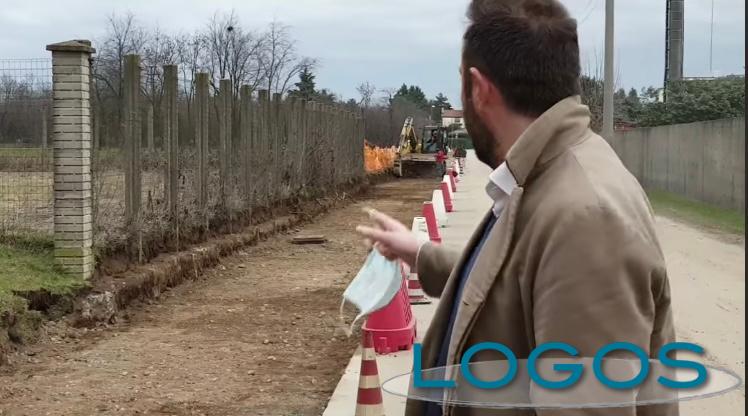 Castano - Lavori per la pista ciclo-pedonale 