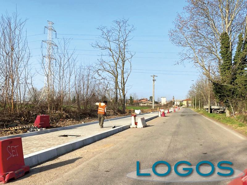 Bernate Ticino - Proseguono i lavori per la ciclabile con Casate
