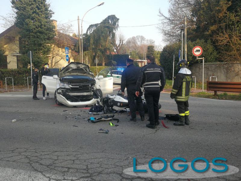 Inveruno - Incidente in viale Lombardia, 8 marzo 2021