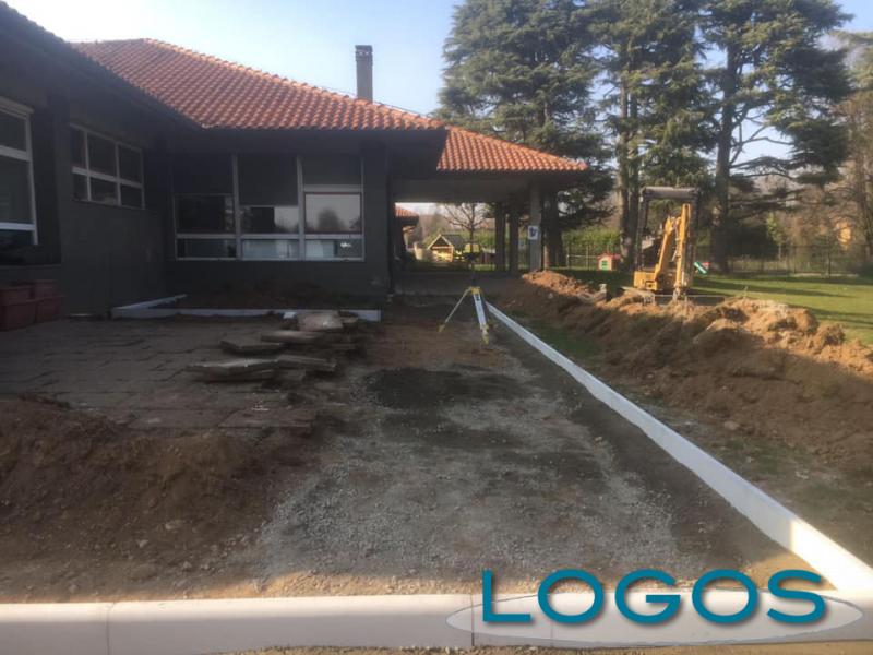 Cuggiono - Lavori di pavimentazione esterna all'Infanzia