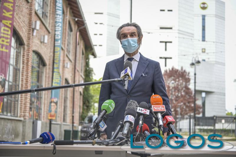 Salute - Attilio Fontana alla Fabbrica del Vapore, hub vaccini Salute - Attilio Fontana alla Fabbrica del Vapore, hub vaccini