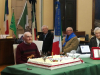Castano - Guido Stangalini durante la festa in Comune per i suoi 100 anni 