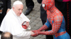Storie / Sociale - Spiderman durante l'incontro con il Papa (Foto internet)