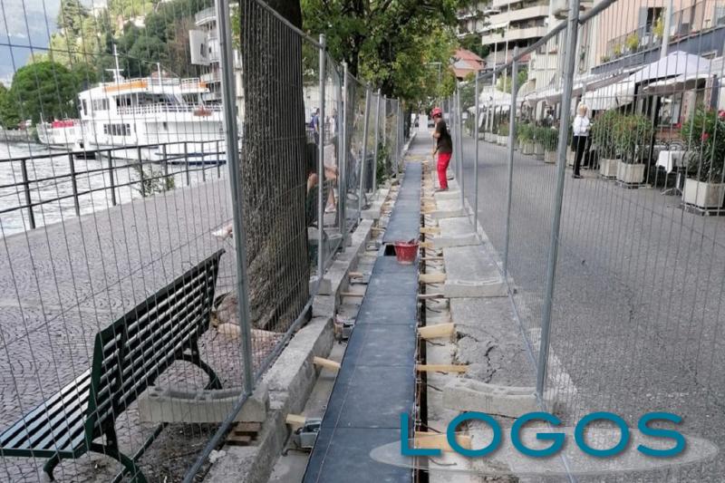 Attualità - Lavori paratie Como 