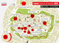 Eventi - Mappa Lucca Comics 2021