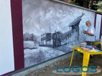 Ossona - Il 'Gamba de Legn' in un murale 