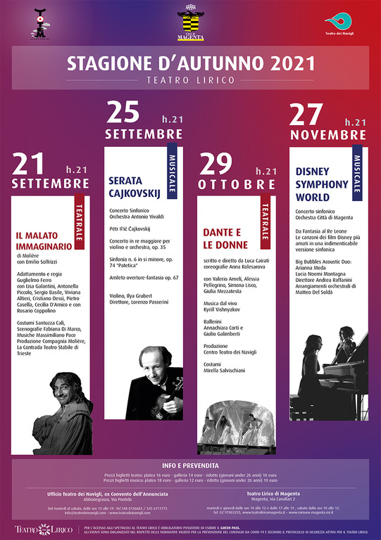 Magenta - Programma Teatro Lirico, autunno 2021