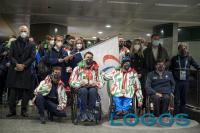 Malpensa / Sport - La bandiera paralimpica a Malpensa 