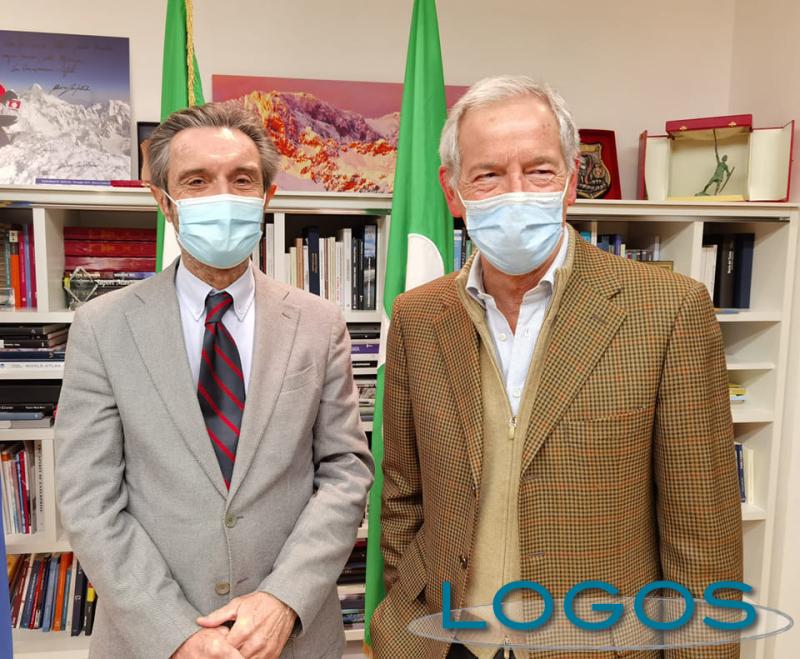 Milano - Il presidente Fontana con Bertolaso 