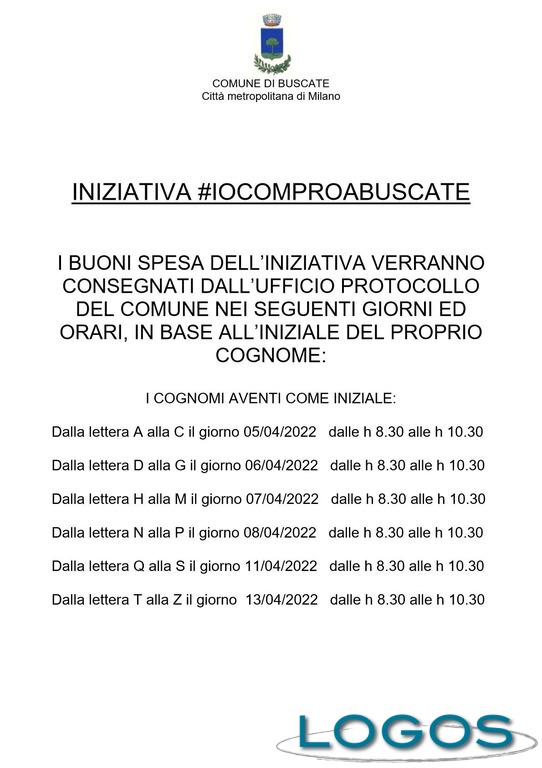 Buscate / Commercio - La consegna dei buoni spesa 