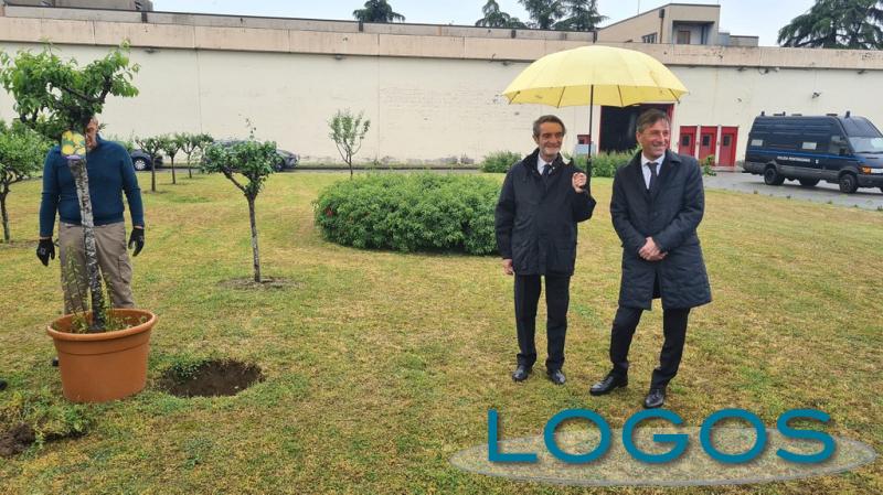 Monza - L'inaugurazione del frutteto in carcere 