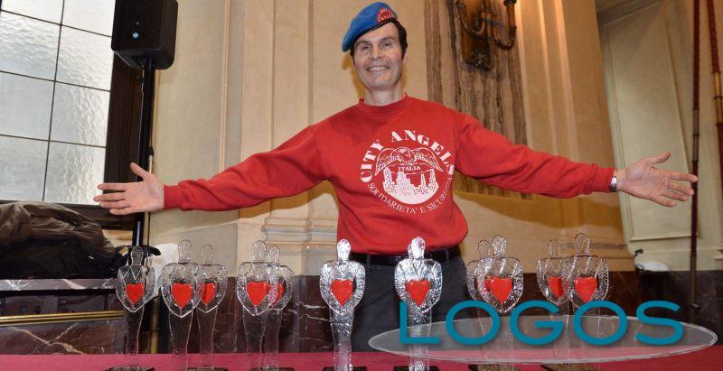 Milano / Sociale - Mario Furlan con il 'Premio Campione' Milano / Sociale - Mario Furlan con il 'Premio Campione'