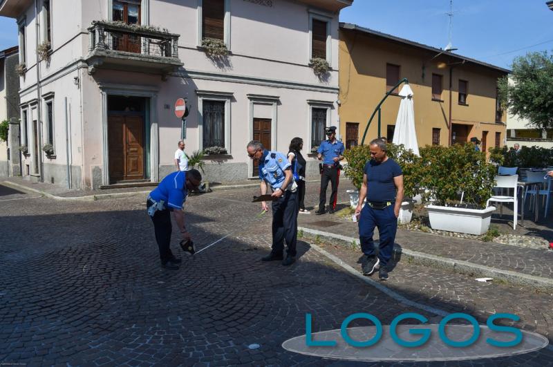 Turbigo / Cronaca - La Polizia locale durante i rilievi  