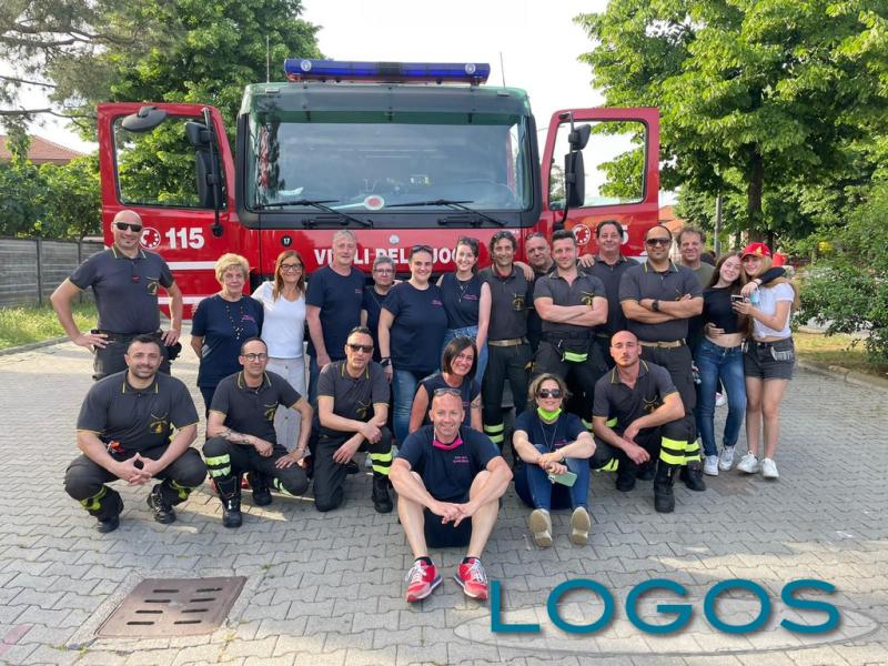 San Giorgio su Legnano - La Pro Loco con i Vigili del fuoco 