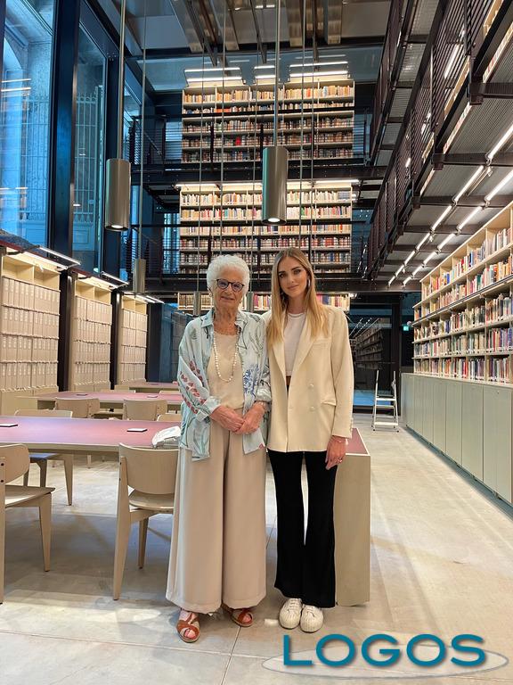 Milano - Liliana Segre e Chiara Ferragni al Memoriale della Shoah 