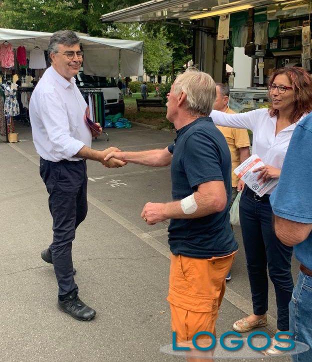 Inveruno - Emanuele Fiano in visita con Sara Bettinelli