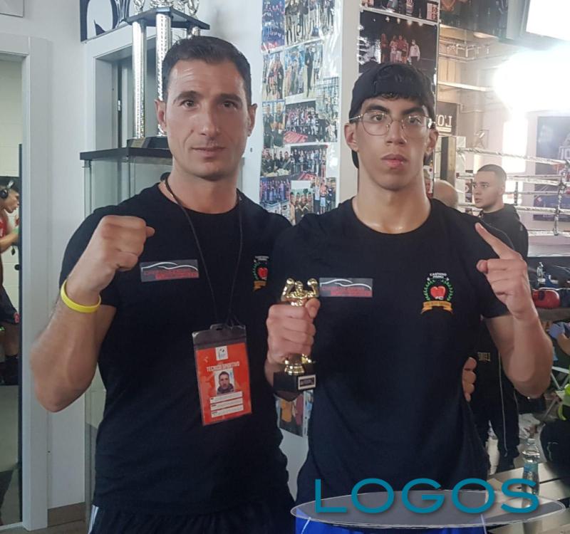 Castano / Sport - Karim con il suo allenatore Giacomo 