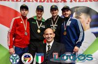 Castano / Sport - Riccardo Battioli con gli altri premiati 
