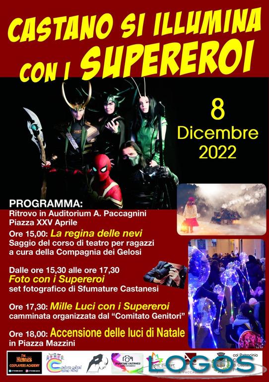 Castano / Eventi - Castano si illumina con i supereroi 