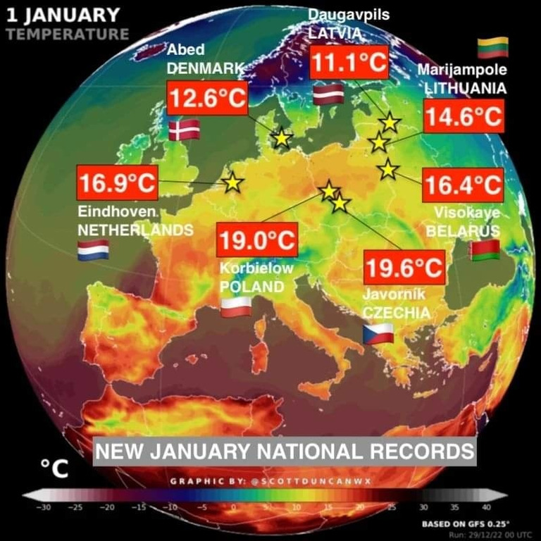 Meteo - Caldo record 1 gennaio 2023